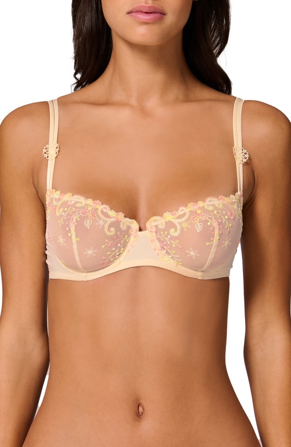 シモーヌペレール レディース アンダー御召しもの ブラ Simone Perele \u0027Delice\u0027 Underwire Demi Bra Pampa