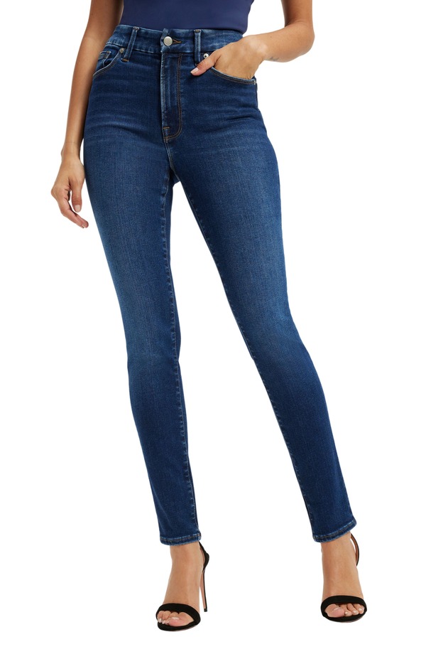 思わしいアメリカン レディース ボトムス ジーンズズボン下 デニム Good American Always Fit Good Legskinny Jeans Indigo446