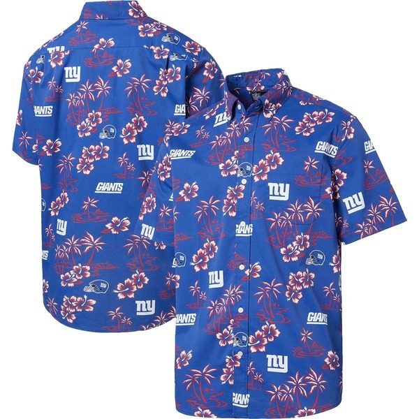 レインスプーナー メンズ トップス プルオーバー Men\u0027s Reyn Spooneroyal New York Giants Kekai Button-Up Shirt Royal