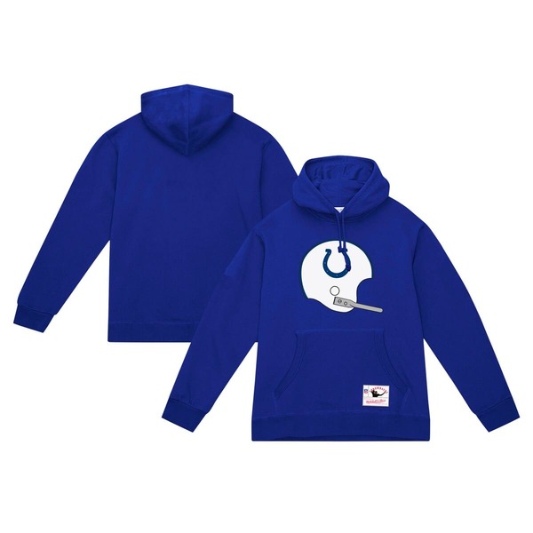 ミッチェル\u0026ネス メンズ アウター パーカー・スウェット ヴィンテージ ロゴタイプ Men\u0027s Mitchell \u0026 Ness Royal Indianapolis Colts Helmet Logo Vintage Pullover Hoodie Royal