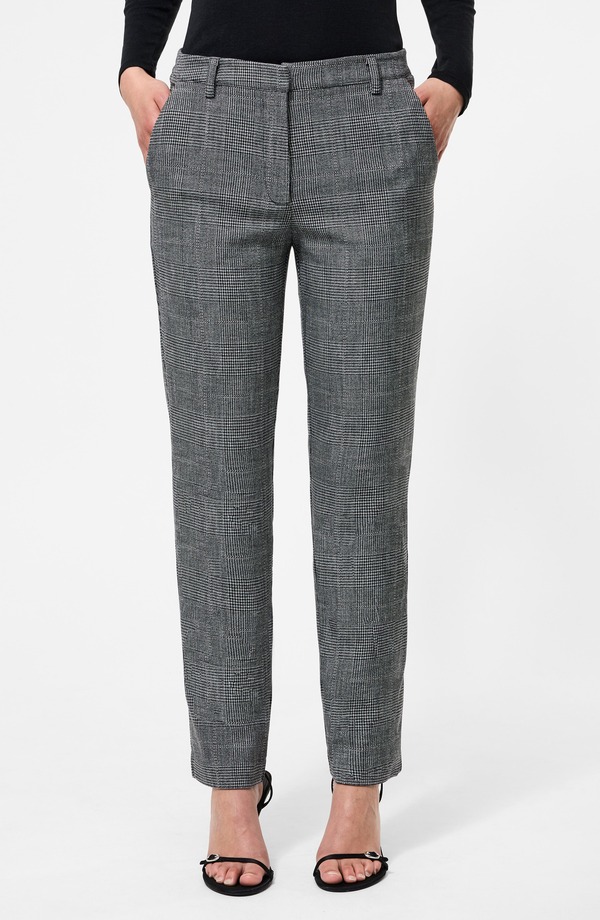 フレンチコネクション レディース ボトムス レギンス ズボン下 French Connection Glen Plaid Slim Cropants Charcoal 濃灰色
