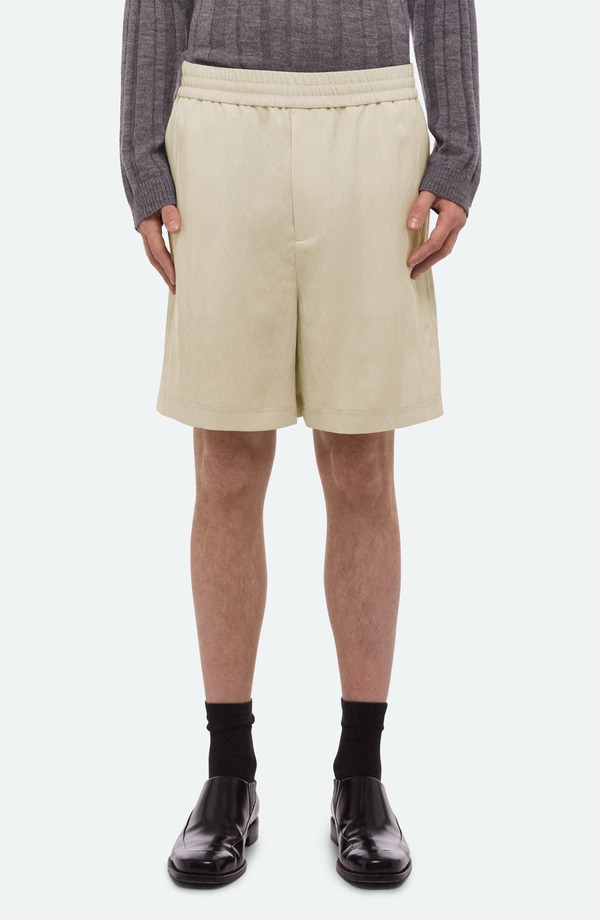 ヘルムート 言葉づかい メンズ ボトムス 二分の一ズボン下・さる股引き 遊撃手ズボン下 Helmut Lang Relaxed Pull-On Shorts Ivory 象牙色