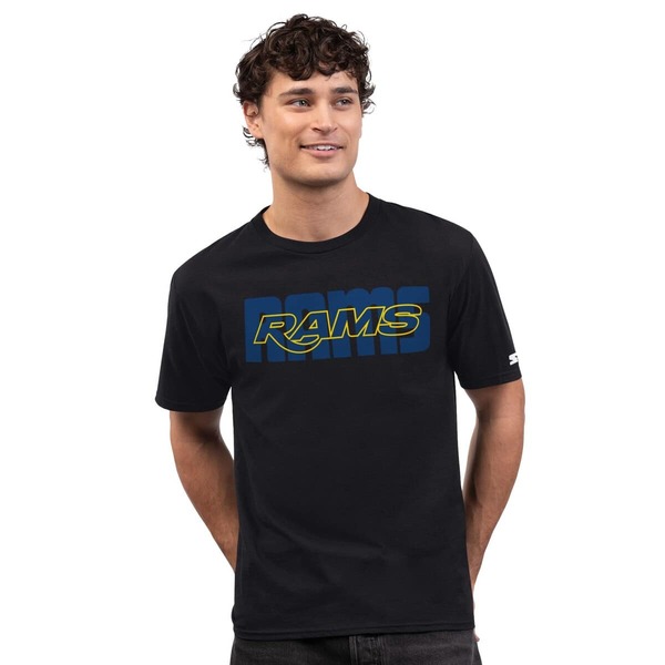 クランク メンズ トップス プルオーバー Men\u0027starter Black Los Angeles Ramsmartech Prime Time T-Shirt Black 黒いこと