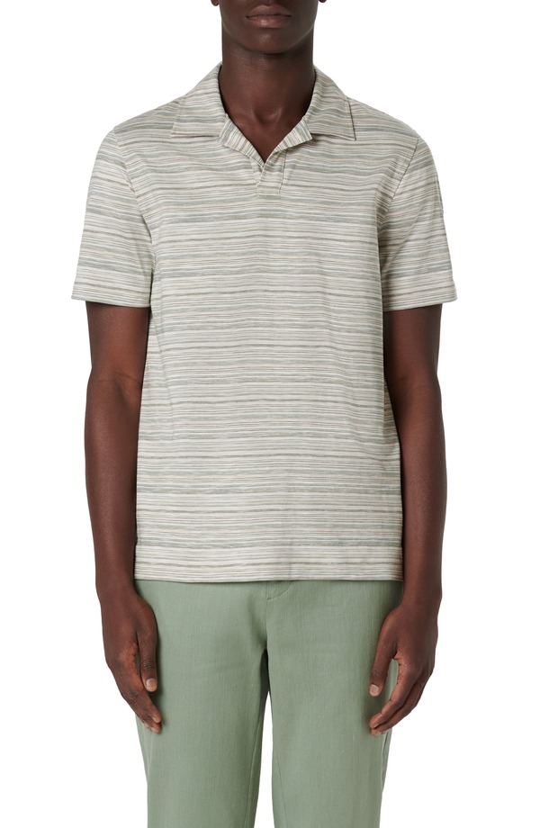 ブガッチ メンズ トップス スポーツシャツ Bugatchi Johnny Collar Polo Khaki カーキ