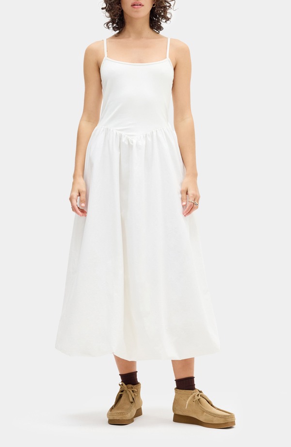 アーバンアウトフィッターズ レディース トップス ワンピース ミディ ノースリーブ BDG Urban Outfitters Eden Sleeveless Midi Dress White ホワイト|ReVida 店