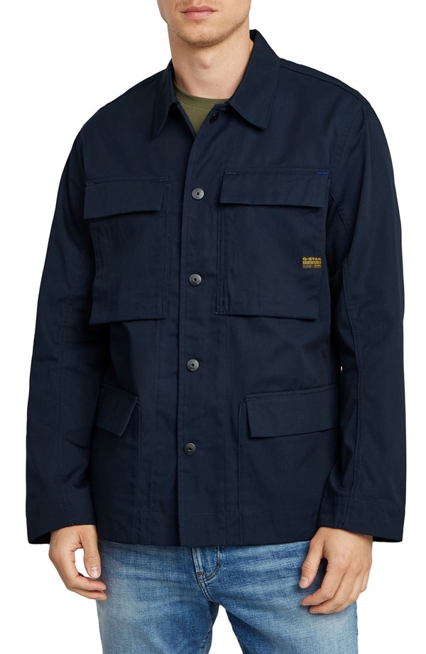 ジースター メンズ アウター 上衣・上衣 プルオーバー G-STAR 4-Pocket Overshirt Salute