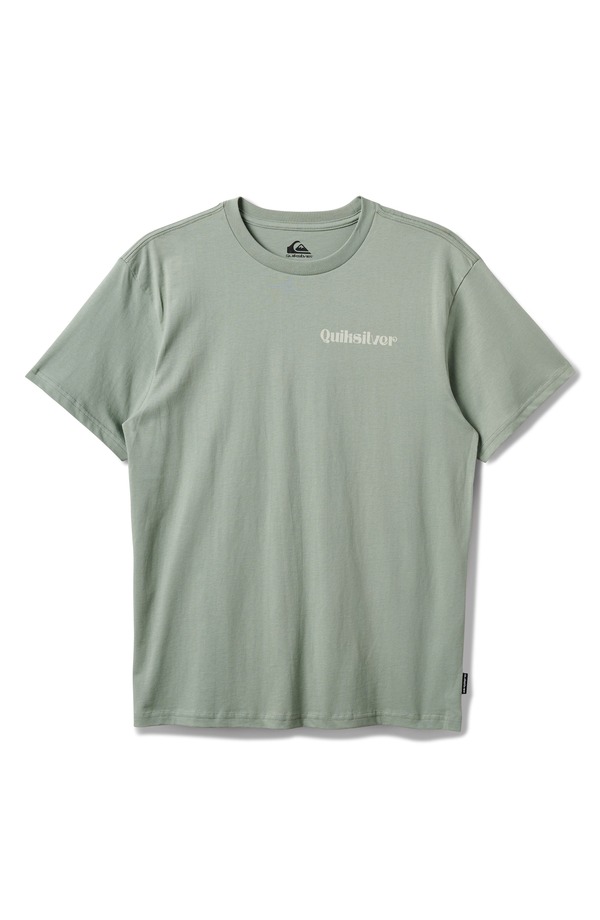 クイックしろがね色 メンズ トップス ティーシャツ 綿織物 グラフィック Quiksilver El Naturel Cotton Graphic T-Shirt Herb