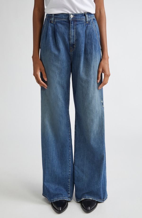 ニリロータン レディース ボトムス ジーンズズボン下 ご機嫌酉の方角 デニム Nili Lotan Flora High Waistrouser Jeans Classic Wash