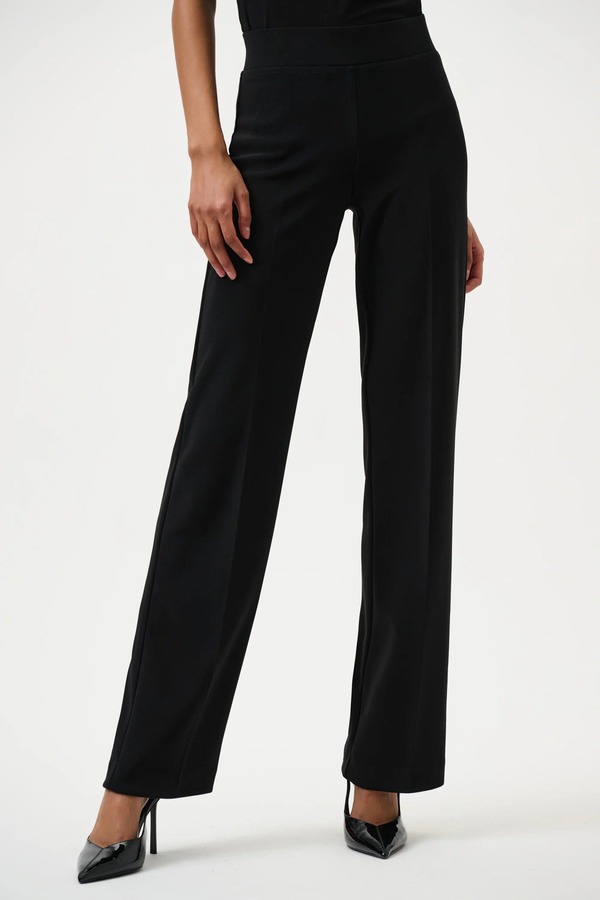 ジョセフリブコフ レディース ボトムス ジーンズズボン下 ワイドレッグ Joseph Ribkoff Classic Wide Leg Pan Black 黒いこと