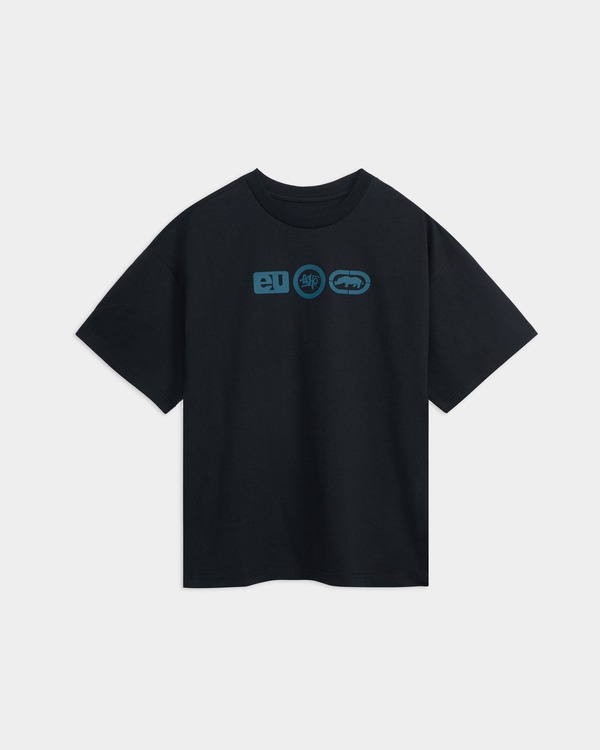 山びこ メンズ トップス ティーシャツ ECKO Maintaining Free Tee Black 黒いこと
