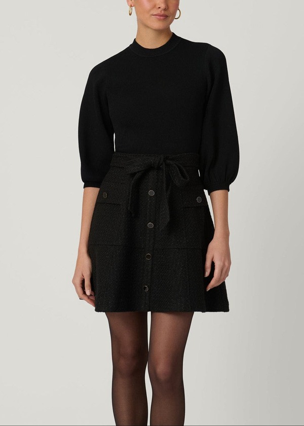ショシャーナ レディース トップス 衣装 ツィード 編み物 Shoshanna Tanner Tweed Knit Dress Jet