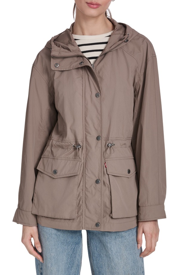 リーバイス レディース アウター コート フーデッドジャケット Levi's Wateresistant Hooded Jacket Pinebark|ReVida 店