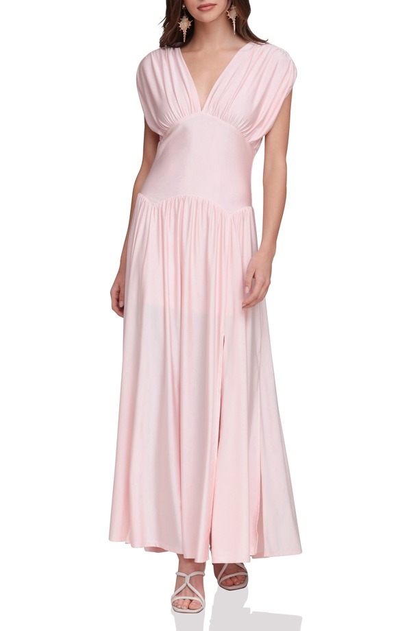 アヴェックレフィーユ レディース トップス 衣装 マキシ Avec Les Filleshirred Maxi Dress Baby Pink サクラ色