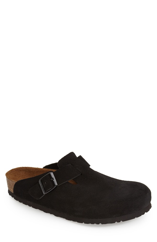 ビルケンシュトック メンズ シューズ スリッポン・ローファー Birkenstock Boston Soft Clog Black 黒いこと