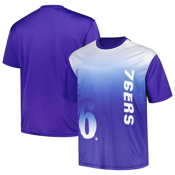 ファナティクス メンズ トップス ティーシャツ トール FANATICS Men\u0027s Royal Philadelphia 76ers Big \u0026 Tall Sublimated T-Shirt Royal