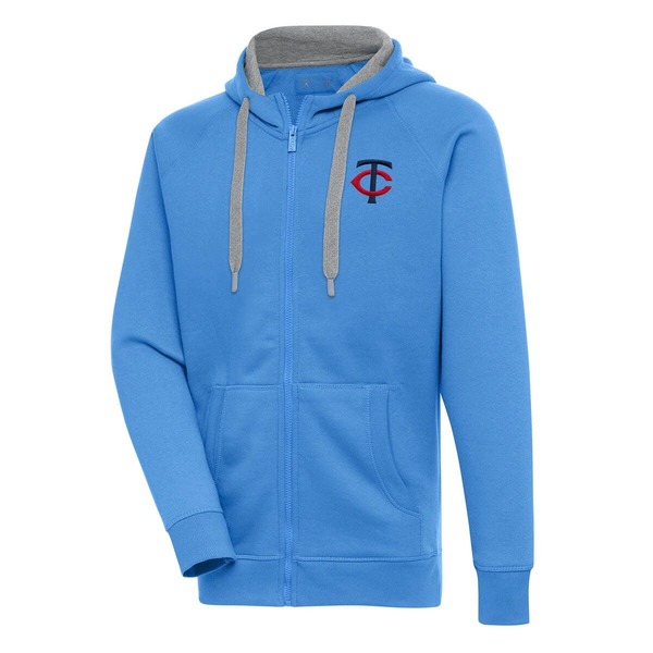 アンティグア メンズ アウター パーカー・スウェット Men\u0027s Antigua Light Blue Minnesota Twins Victory Full-Zip Hoodie Light Blue 青色
