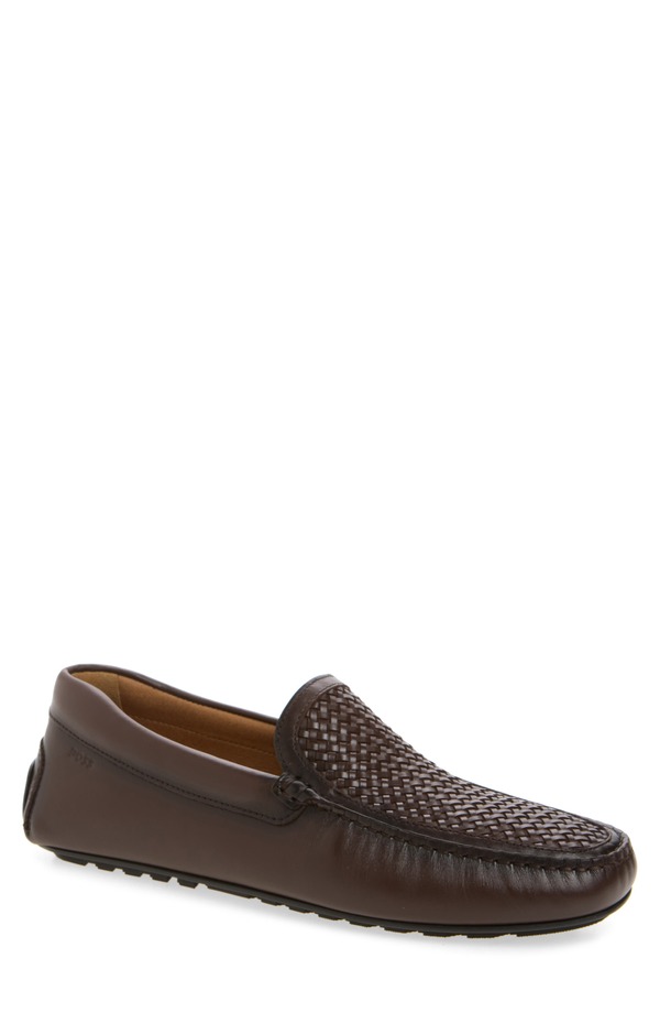 主任者 メンズ シューズ スリッポン・ローファー BOSS Noel Penny Loafer Dark Brn