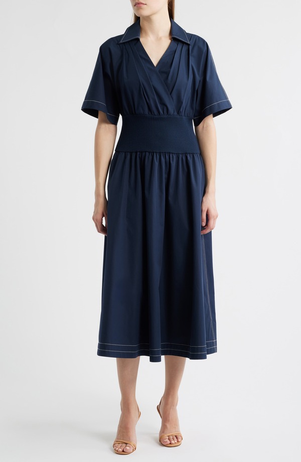 主任者 レディース トップス 衣装 BOSS Dakari Faux Wrap Dressky Captain