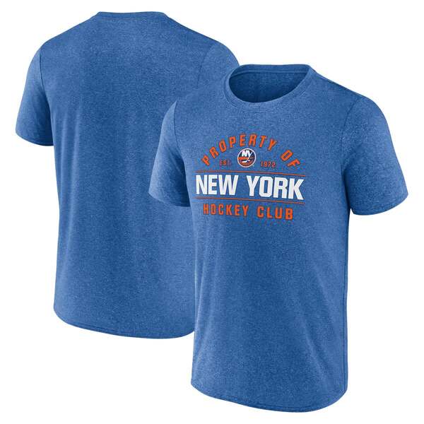 ファナティクス メンズ トップス ティーシャツ Men\u0027s Fanatics Heatheroyal New York Islanders Property Of T-Shirt Heatheroyal ギョリュウモドキ