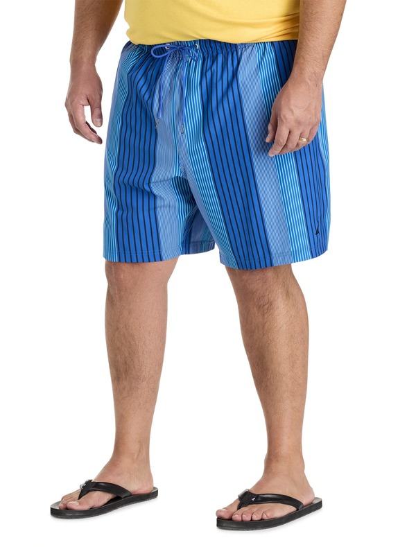 ナウティカ メンズ 海水着 二分の一ズボン下・さる股引き トール Nautica Big \u0026 Tall Vertical Stripe Swim Trunks Olympicblu 縞模様