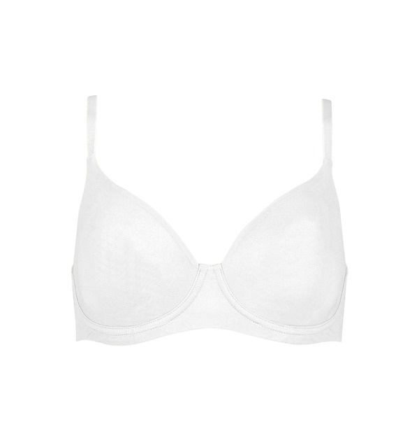 ユイット レディース アンダー御召しもの ブラ Huit Coton Bio Underwire Bra White 白いこと