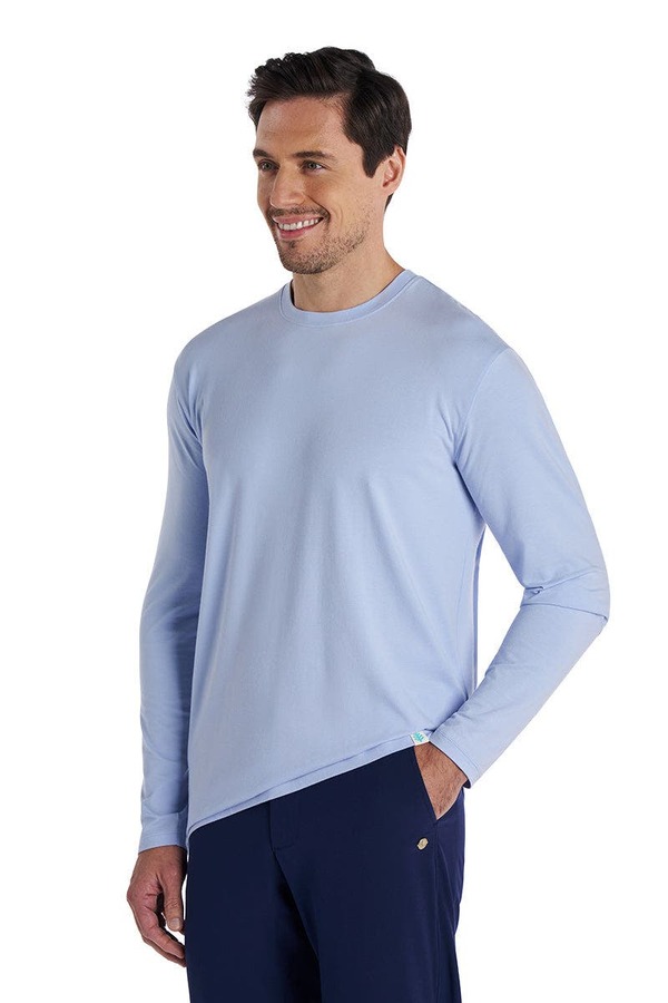 クーリバー メンズ トップス ティーシャツ Coolibar Men\u0027s Long Sleeve T-Shirt UPF 50+ Sun Protection Morada Periwinkle Purple パープル