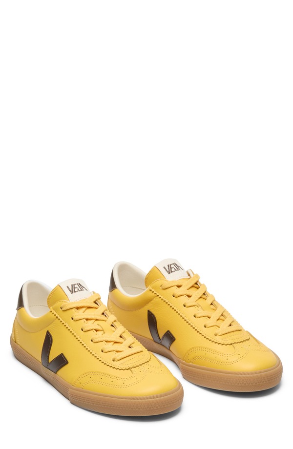 ヴェジャ メンズ シューズ スニーカー なめし革 Veja Volley Leather Sneaker Sunshineagle Natural
