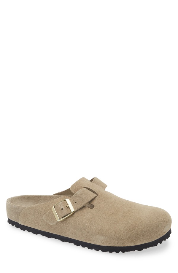 ビルケンシュトック メンズ シューズ スリッポン・ローファー Birkenstock Boston Exquisite Clog Taupe トープ