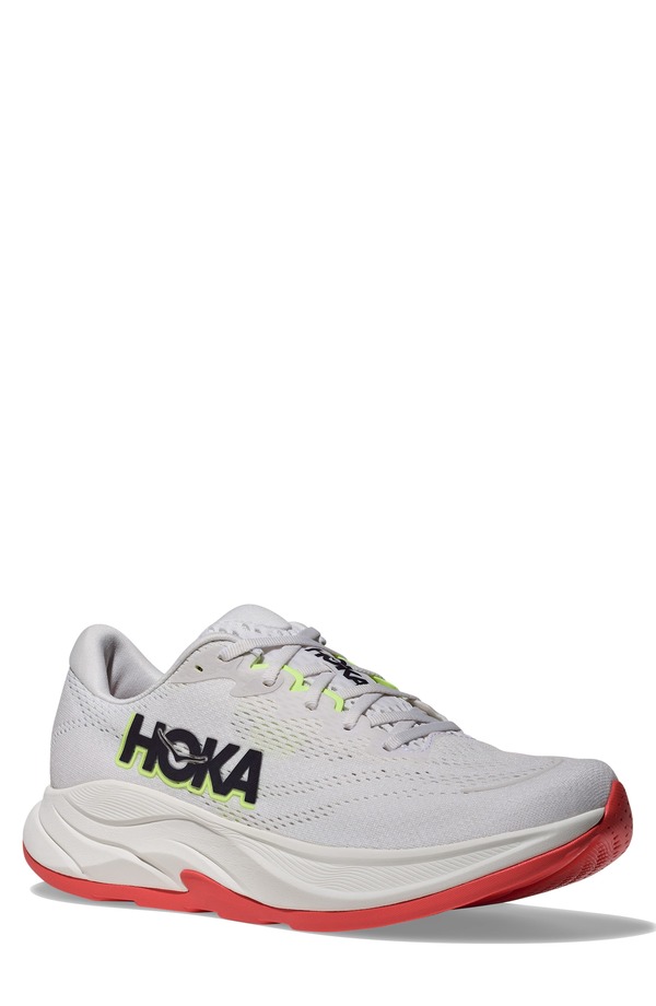 ホカオネオネ メンズ シューズ スニーカー HOKA Rincon 4 Running Shoe Frost / Neon Yuzu