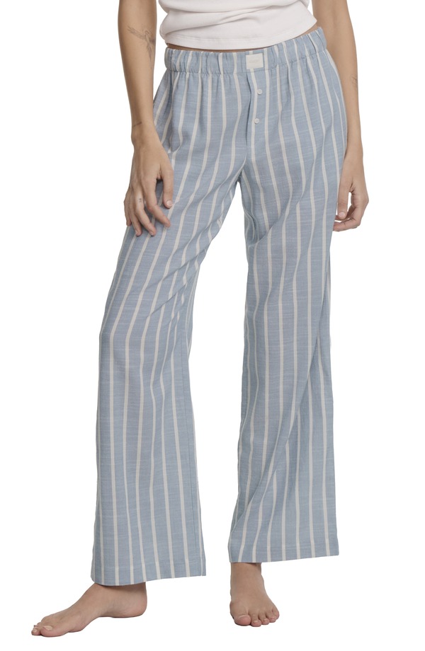 エバージェイ レディース ボトムス 心地よいズボン下 Eberjey Nautico Stripe Pajama Pants Classic Stp Slate Blu/ Ivor スレート