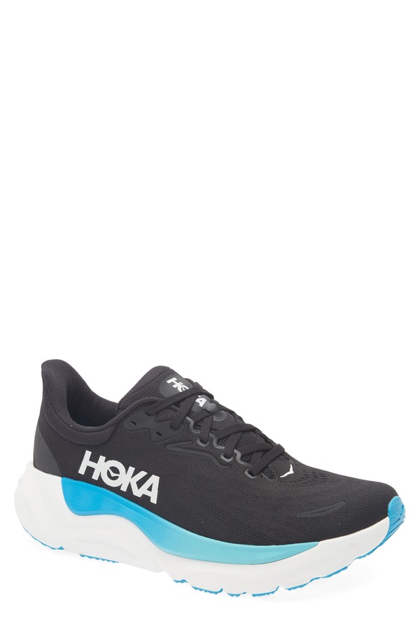 ホカオネオネ メンズ シューズ スニーカー HOKArahi 8 Stability Running Shoe Black / Skyward Blue 黒いこと