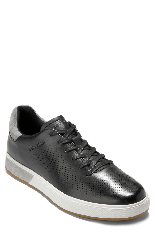 電話を掛けるハーン メンズ シューズ スニーカー Cole Haan GrandPro Angleace Sneaker Black/Ch Sea Stone/Glacier Gra 黒いこと