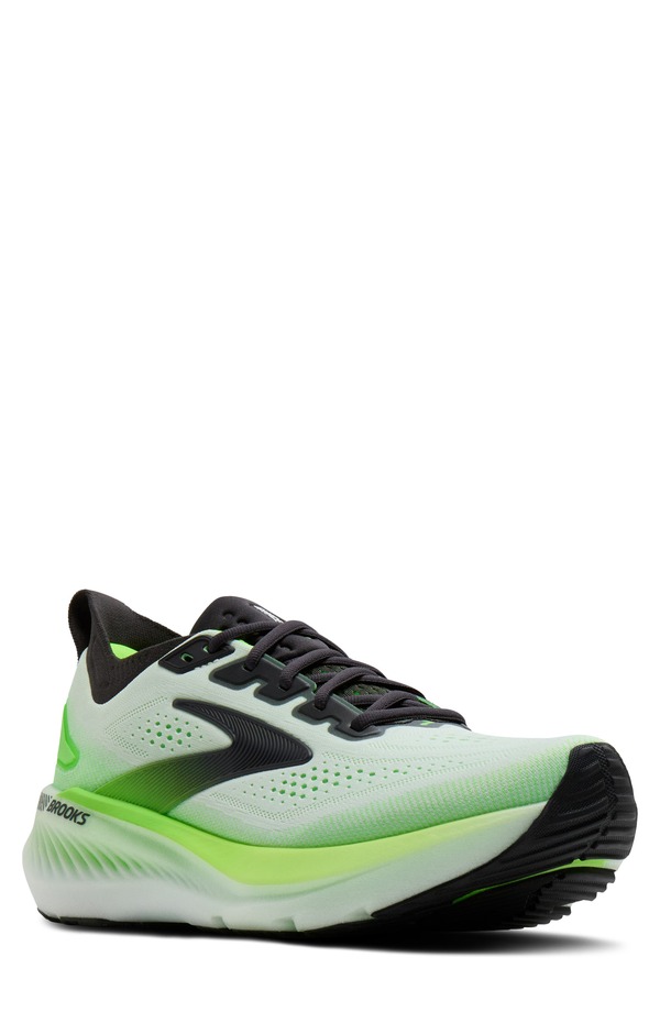 ブルックス メンズ シューズ スニーカー Brooks Glycerin GTS 23 Running Shoe White/ Phantom/ Green Gecko 白いこと