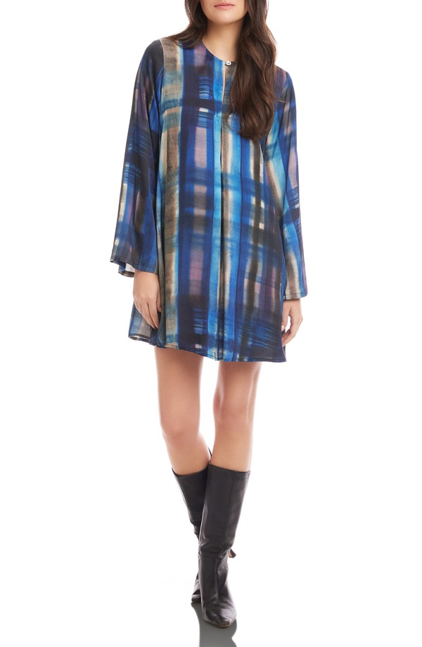 フィフティーントゥエンティ レディース トップス 衣装 ミニ FIFTEEN TWENTY Layne Long Sleeve Shift Minidress Print
