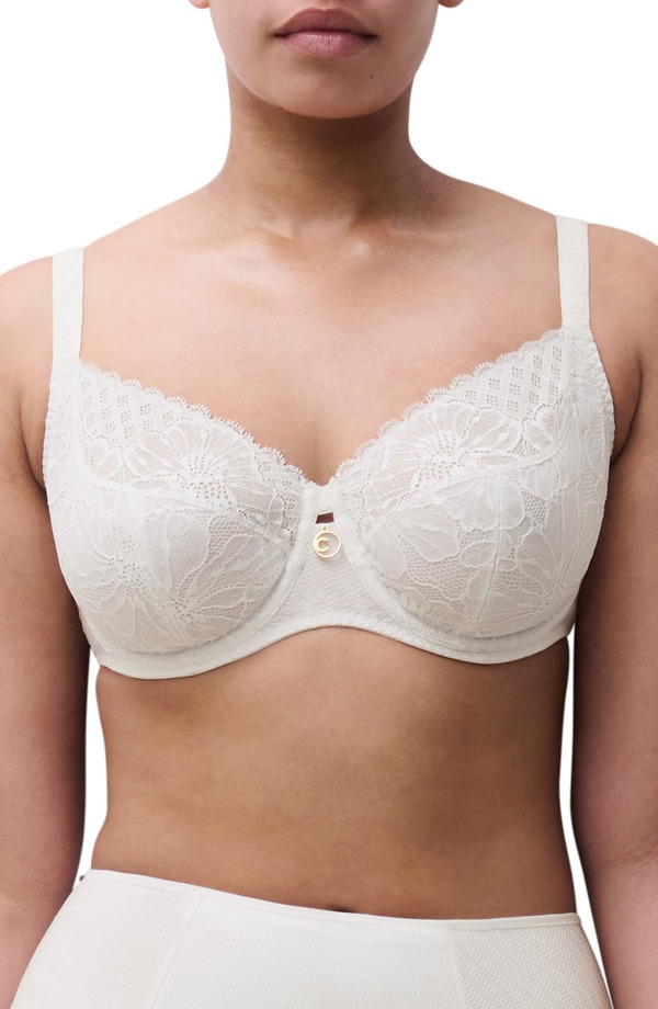 シャンテル レディース アンダーお召しもの ブラ Chantelle Lingerie Sublime Full Coverage Underwire Bra Milk