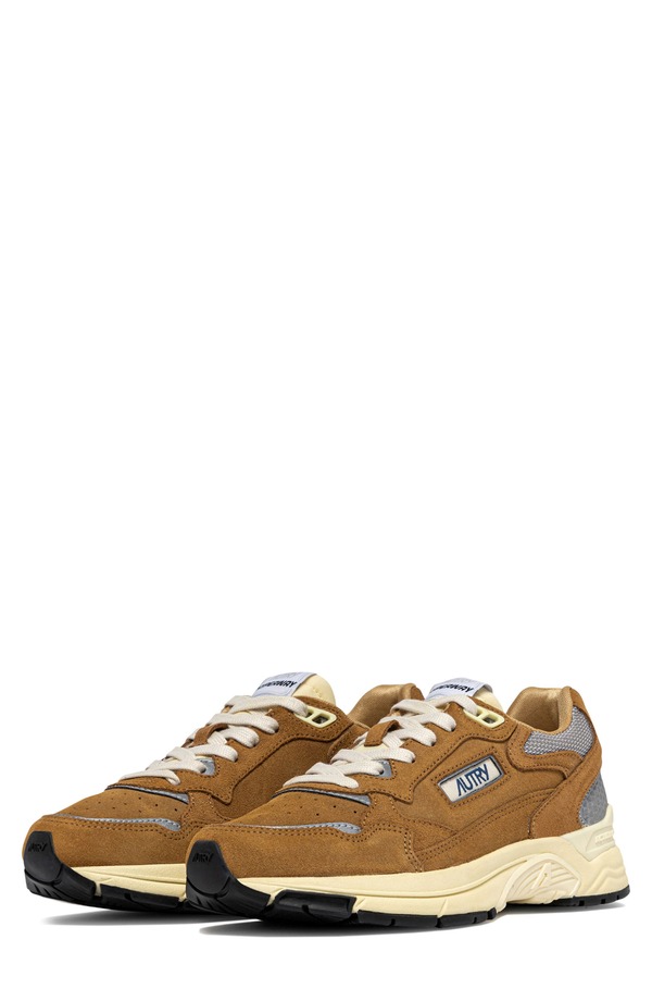 オートリ― メンズ シューズ スニーカー AUTRY Hyperway Low Sneaker Cigar/ Silver しろがね色