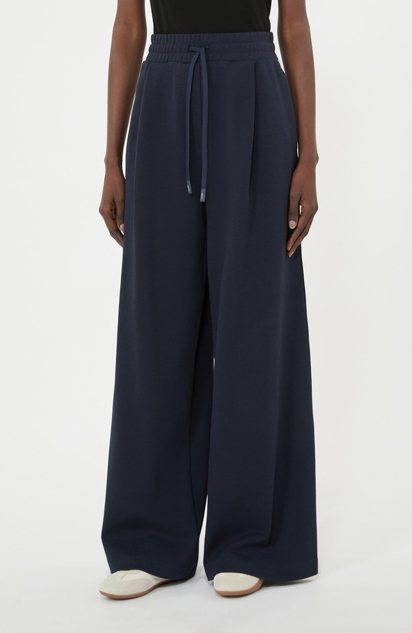 土日 マックスマーラ レディース ボトムス レギンス ズボン下 綿織物 Weekend Max Mara Perdoni Side Stripe Cotton Blendrawstring Pants Navy 米国海軍