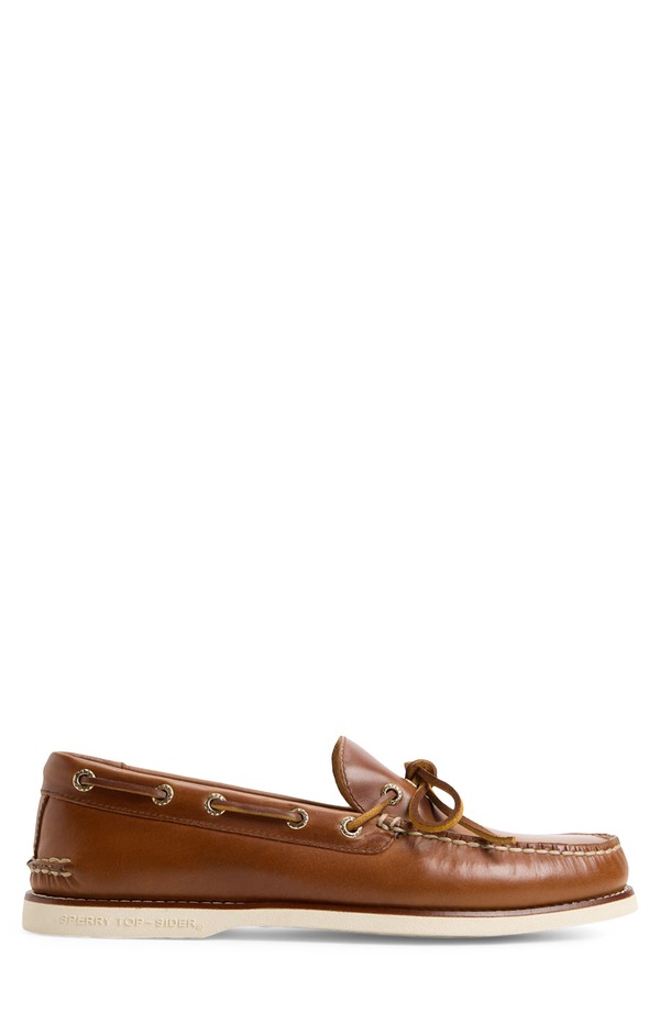 スペリー メンズ シューズ スリッポン・ローファー Sperry The Gold Cup Authentic Original 1-Eye Boat Shoe Tan タン