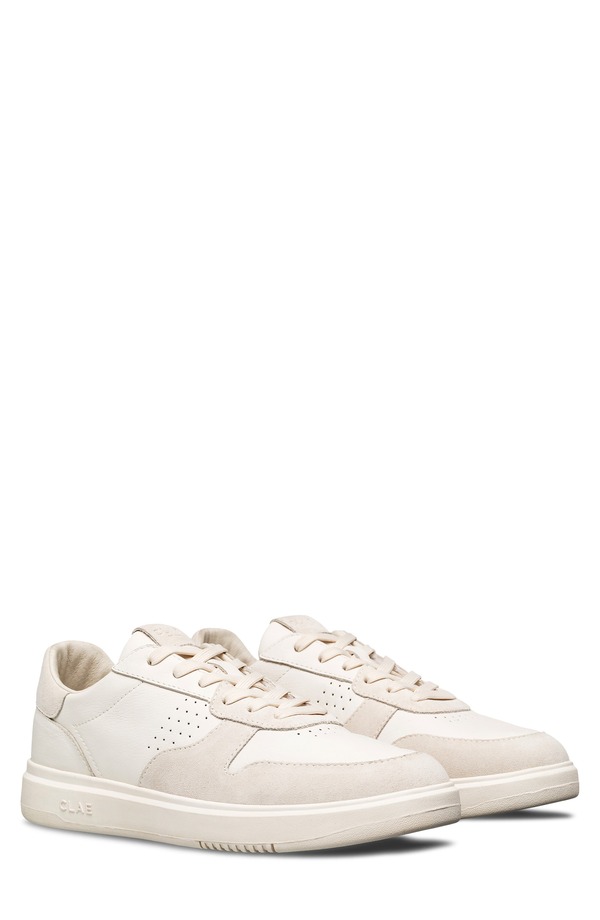 クラエ メンズ シューズ スニーカー CLAE Mosesneaker Triple Off White Leather 象牙色