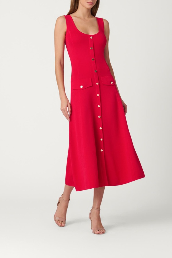 ショシャーナ レディース トップス 衣裳 編み物 Shoshanna Edgemont Knit Marta Dress Cherry
