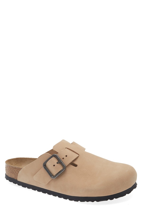 ビルケンシュトック メンズ シューズ スリッポン・ローファー Birkenstock Boston Wire Buckle Clog Sandcastle
