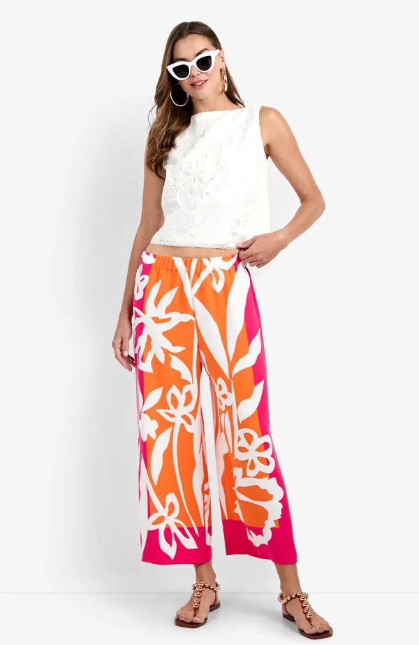 トリーナターク レディース ボトムス レギンス 刷り上げる Trina Turk Estella Printed Pant Daylily