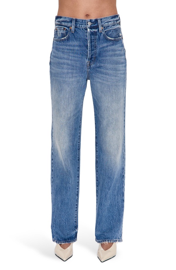 ピストーラ レディース ボトムス デニムパンツ ストレート ハイウエスト ジーンズ Pistola Cassie High Waistraight Leg Jeanserpentine Vintage｜ReVida 店