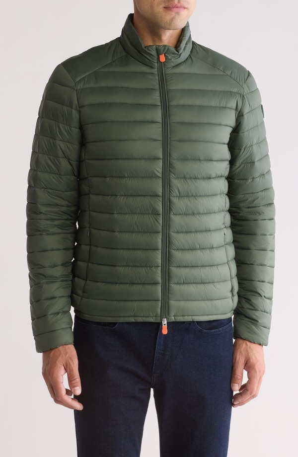 セイブ ザ ダック メンズ アウター ジャケット・ブルゾン キルティング Save The Duck Alexander Quilted Wateresistant Insulated Puffer Jacket Dusty Olive オリーブ 37,570円