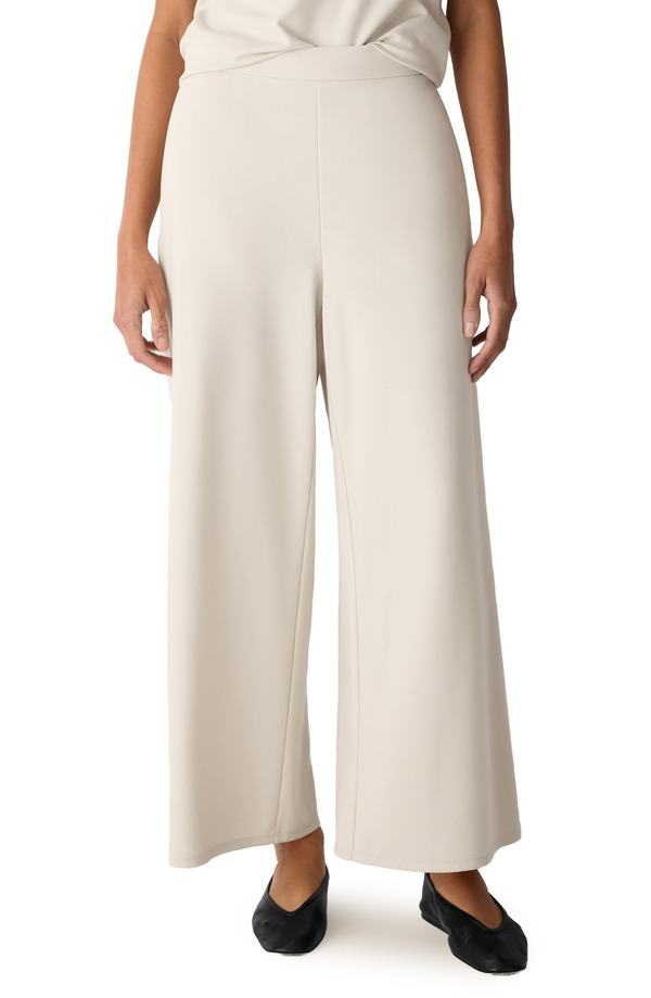 エイリーンフィッシャー レディース ボトムス レギンス ワイドレッグ ズボン下 Eileen Fisher Ponte Wide Leg Pants Papyrus