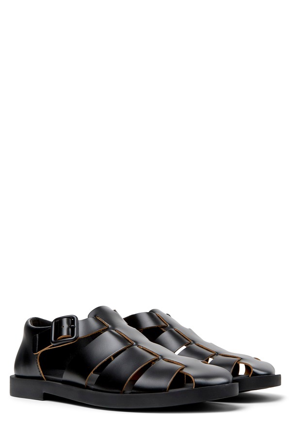 カンペール メンズ シューズ サンダル Camper Don Fisherman Sandal Black 黒いこと