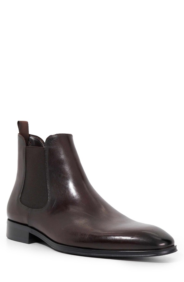 デューンロンドン メンズ シューズ ブーツ・レインブーツ チェルシーブーツ チェルシー Dune London Matchin Plain Toe Chelsea Boot Dark Brown 赤銅色
