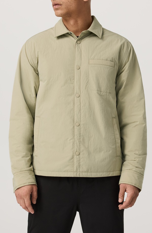 ビュオーリ メンズ アウター ジャケット・ブルゾン シャツ Vuori Nomad Insulated Shirt Jacket Celery Seed