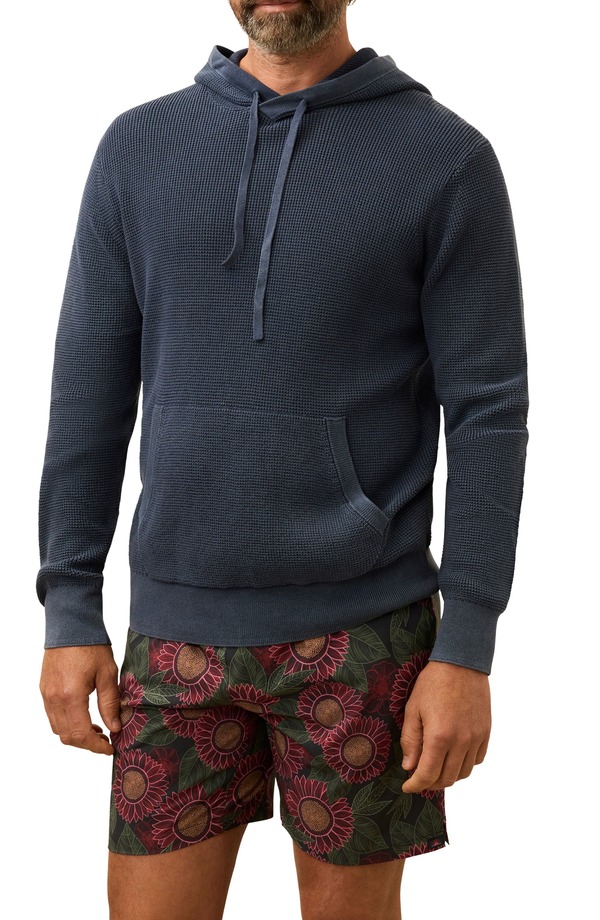 ファレティ メンズ アウター パーカー・スウェット スウェーター Faherty Sunwashed Sweater Hoodie Blue Nights 青み