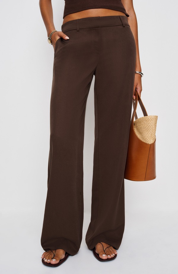 リフォーメーション レディース ボトムス レギンス ローライズ ズボン下 Reformation Gisele Low Rise Pants Cafe